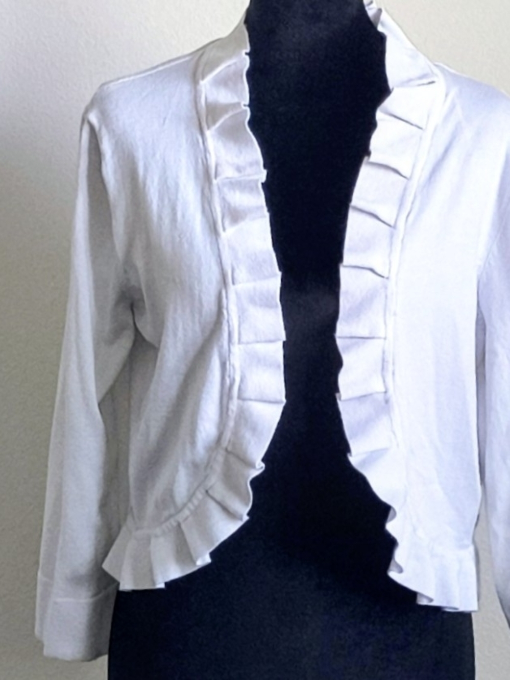 Ronni Nicole Cream Knit Cardigan with Black Label